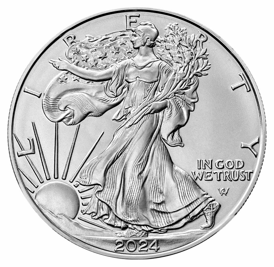 2024 American Silver Eagle 1 ounce sølvmynt
