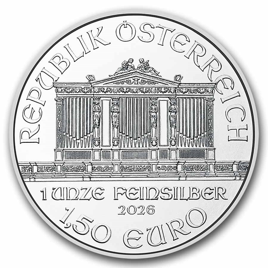 2026 Vienna Philarmonic 1 ounce sølvmynt