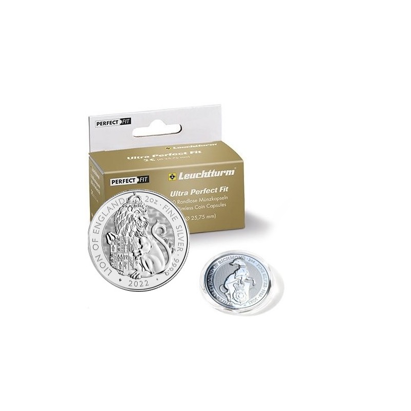 38,61 mm kapsel (2 ounce Silver Queen's Beasts)
