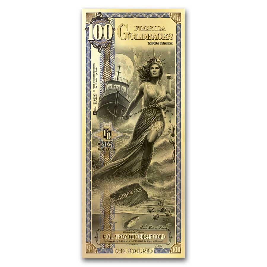 100 Florida Goldback - ALPHA Series (24k)