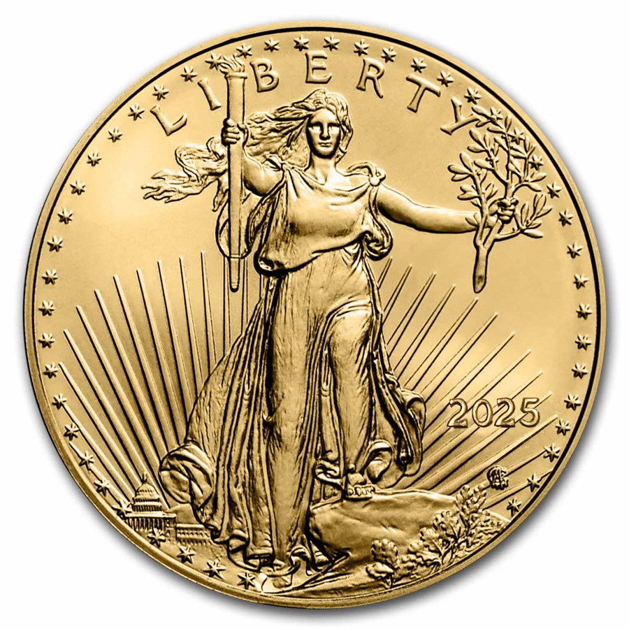 2025 American Gold Eagle 1/2 ounce gullmynt