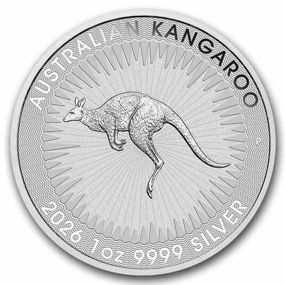 2026 Australian Kangaroo 1 ounce sølvmynt