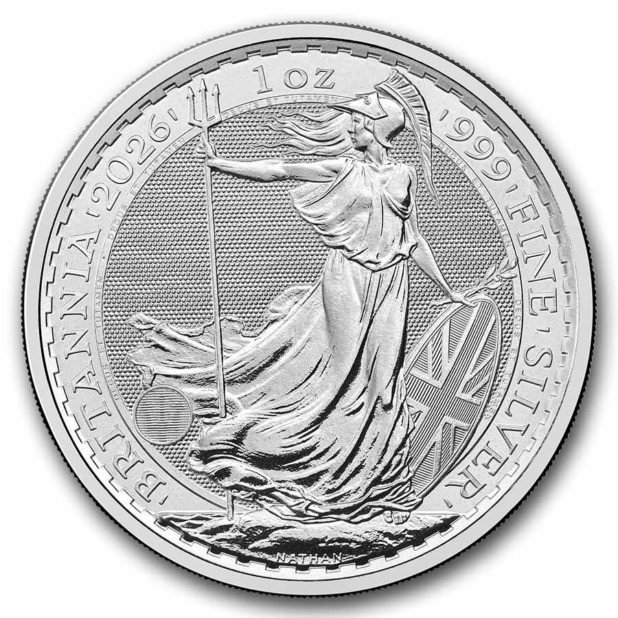 2026 UK Silver Britannia 1 ounce sølvmynt
