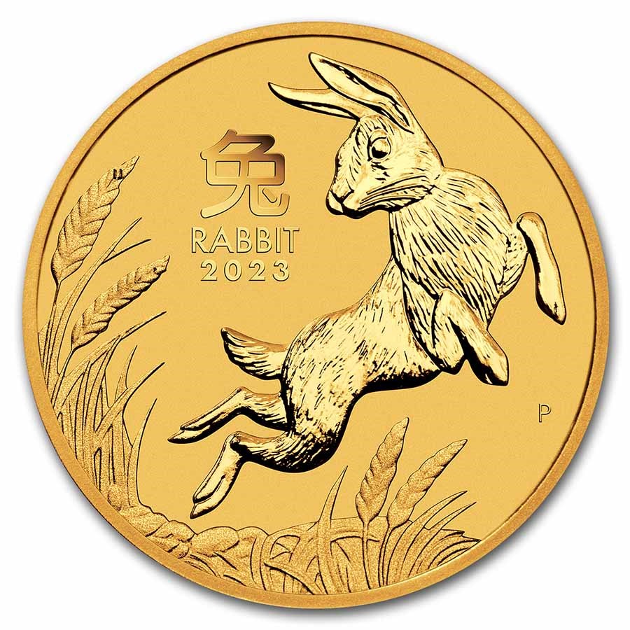 2023 Australia Lunar Rabbit 1/20 ounce gullmynt (Series III)
