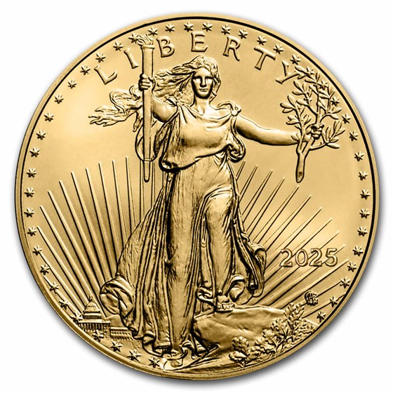 2025 American Gold Eagle 1/10 ounce gullmynt